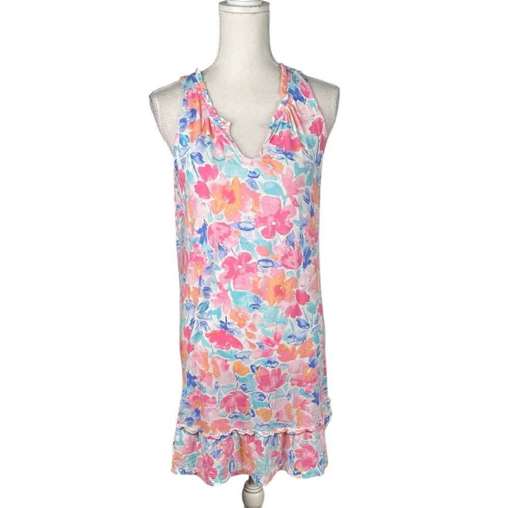 Lauren Ralph Lauren Black Label Cotton Super Soft‎ Floral Summer Pajama Dress